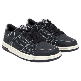 【天猫独家】AMIRI 2026年早春新品男士 金属配色皮革休闲骨头鞋