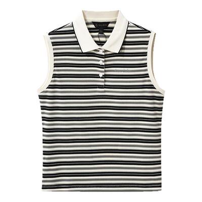 保罗彼得2025夏季新款女无袖背心条纹时尚上衣专柜同款 DTEB52980