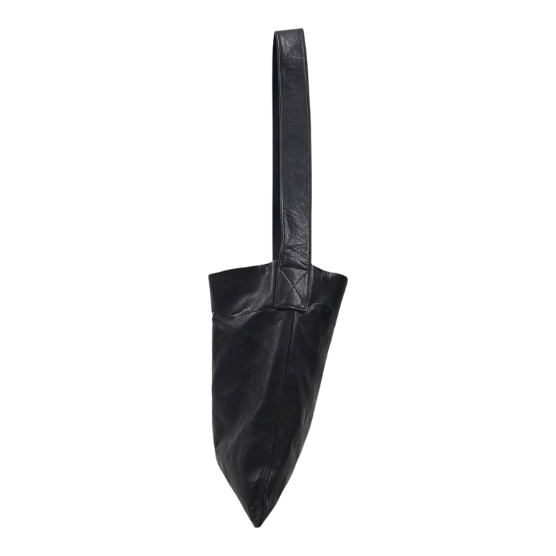 石尚恋人头层油蜡牛皮小号托特包