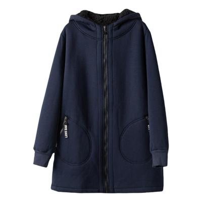 令沫加绒加厚宽松韩系卫衣女