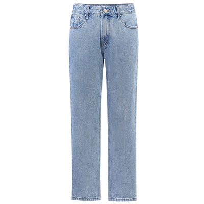 【早春新品】柏品高腰直筒牛仔裤