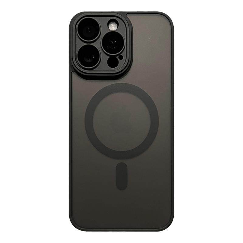 umj适用于iPhone17proMax手机壳磨砂钛灰色16苹果15/14pro磁吸新款13简约高级12全包镜头膜保护套