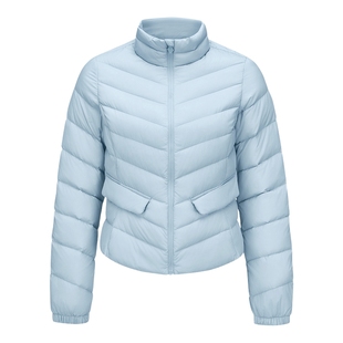 Skechers斯凯奇女防风梭织轻薄短款修身羽绒服外套 P424W176/04JJ