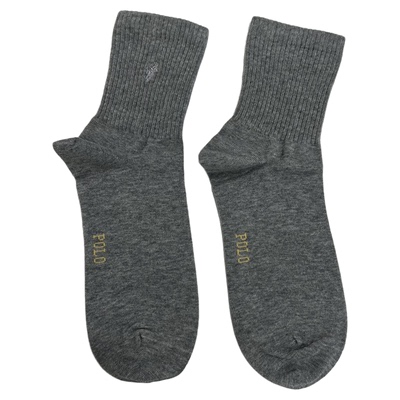 POLO秋冬厚松口男士全棉运动袜