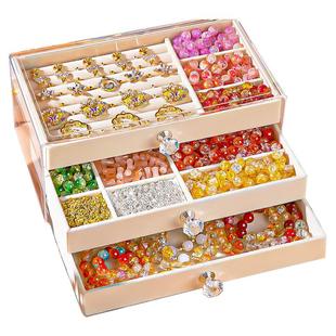 新年儿童手工diy材料玩具小女孩串珠礼盒手链女童生日礼物琉璃6的