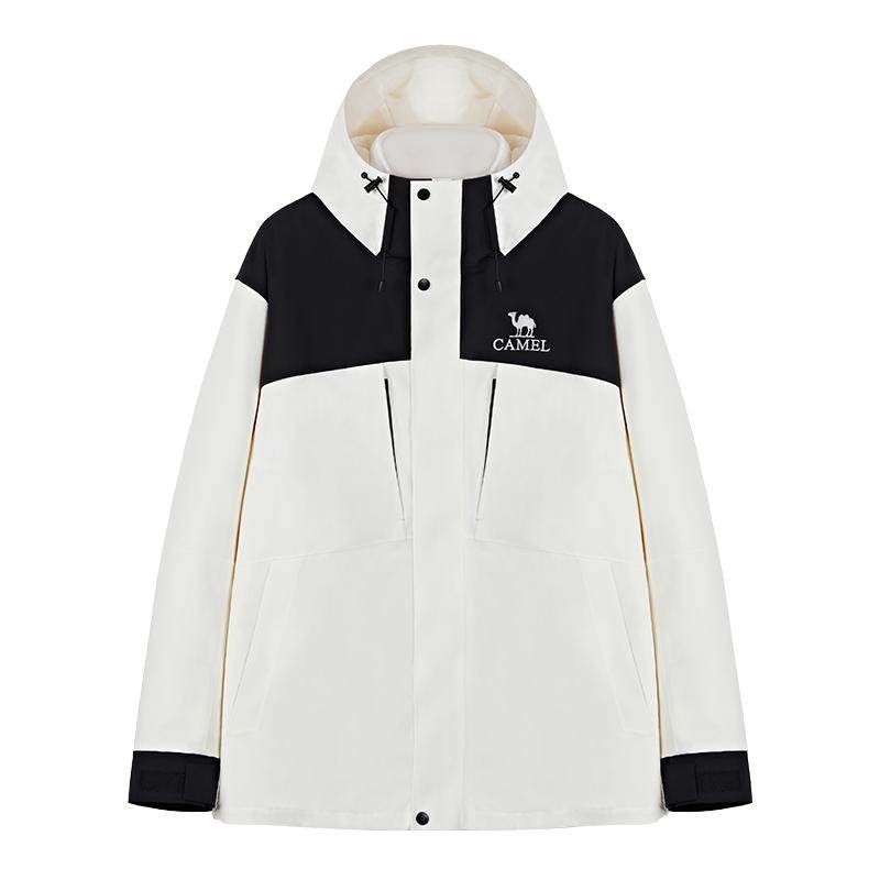 【骆驼王者凯甲HERO】户外五合一羽绒冲锋衣防水流光风登山服O604