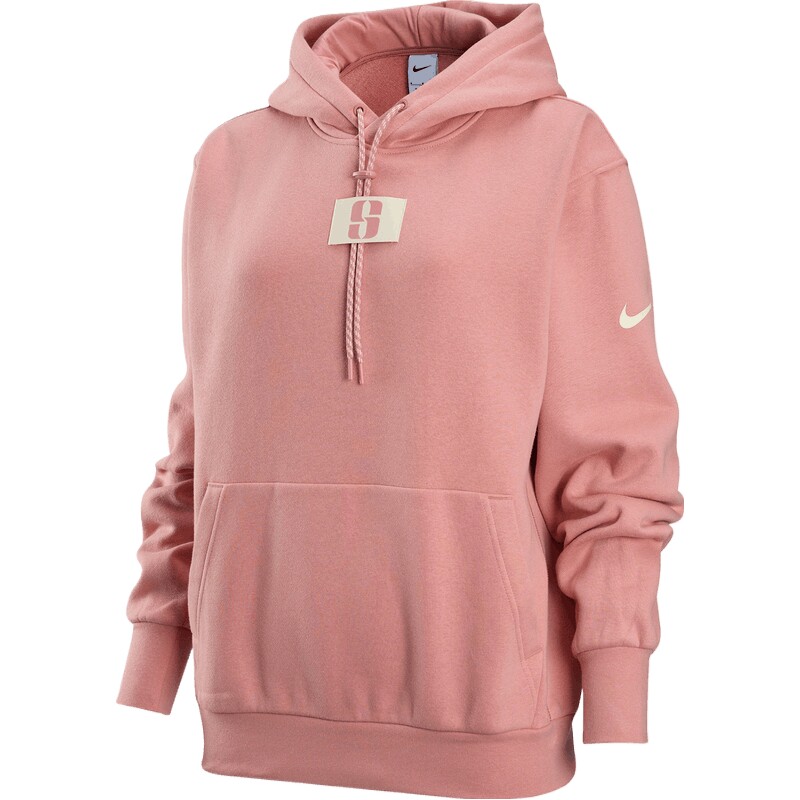 NIKE耐克女子篮球运动训练休闲针织连帽套头衫卫衣FJ4450-618