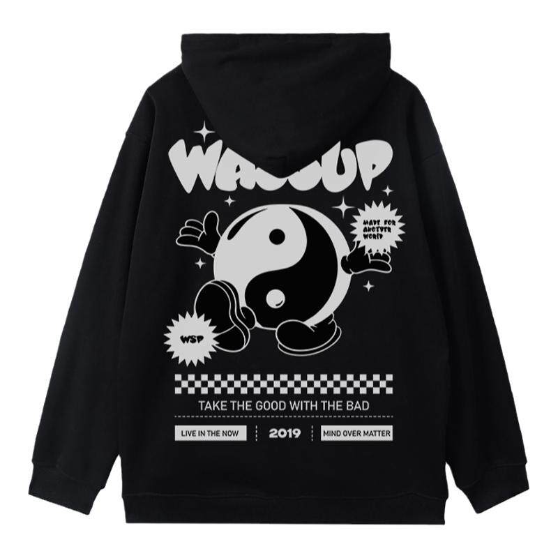 WASSUP太极八卦重磅卫衣男女