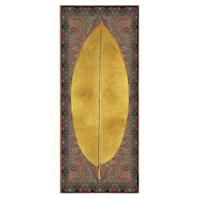 东南亚风大叶有成玄关禅意装饰画