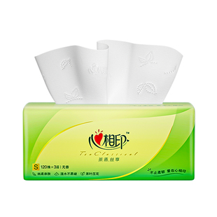 心相印茶语抽纸100抽2元包邮家用抽取式实惠装餐巾纸卫生纸面巾纸