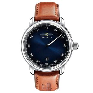 Zeppelin齐博林新品男士手表德国原装进口简约时尚单针手表腕表