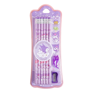 圆杆六角HB小学生专用儿童卡通铅笔带橡皮擦头幼儿园大头写字笔