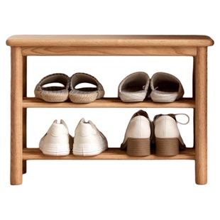 工厂直销全实木穿鞋凳北欧橡木鞋架家用门口试鞋凳现代简约换鞋凳