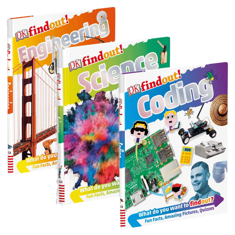 DK小发现 译码 工程 科学 英文原版 Coding Engineering Science DK小科学馆系列 科技百科 进口英语读物 6-9岁 小学教辅 书籍