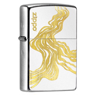 zippo打火机川流不息防风芝宝官方正品diy刻字男士生日礼物送男友