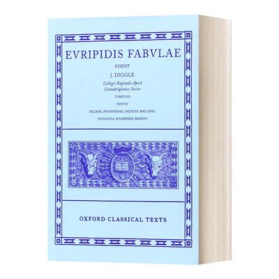 Euripides Fabulae: Vol. III 欧里庇得斯神话第三卷 精装 英文原版