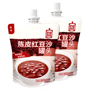 农治即食甜品陈皮红豆沙罐头180g 早餐速食