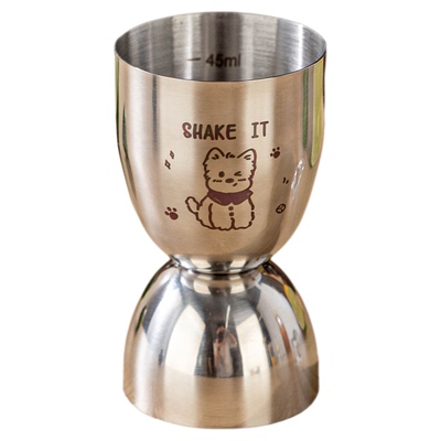 美涤不锈钢双头量杯带刻度