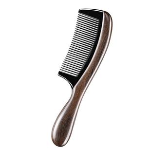 头部经络疏通梳子女士防长发静电家用按摩头皮正品天然牛角檀木梳