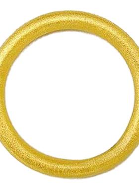 时尚金包银古法素圈情侣戒可回收