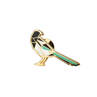 喜鹊胸针珐琅樊篱诗社原创国风