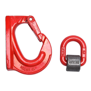 高强度焊接D型环钩 焊接环 可焊接d型吊环 带弹簧D型环 焊接吊钩