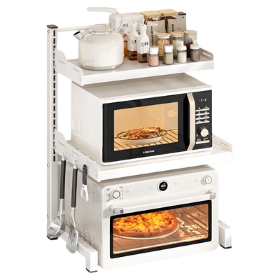 厨房微波炉置物架一体收纳