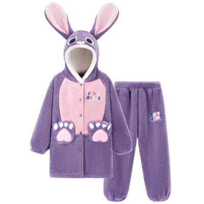 迪士尼童装女童冬款家居睡衣套装