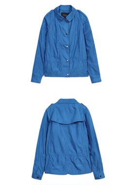 伦敦雾春季短款插肩女风衣外套