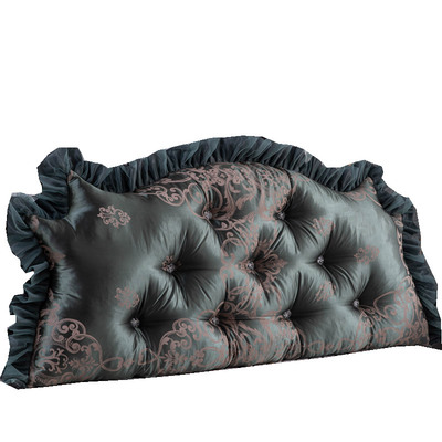 贡缎提花面料中式简约床头靠垫