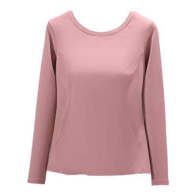 瑜伽服女上衣秋冬季带胸垫运动长袖专业速干绝美普拉提训练健身房