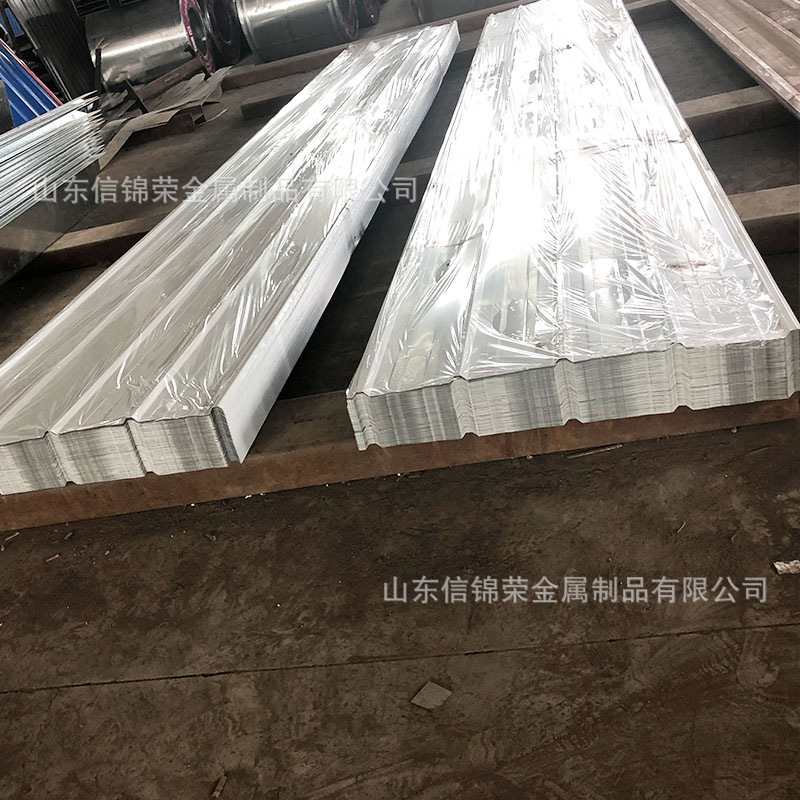 屋顶隔热彩钢瓦房顶雨棚塑钢彩彩钢板压型瓦瓦钢铁加厚波浪皮