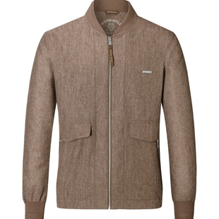 七匹狼棒球领夹克外套男士2025新款秋季休闲商务行政年轻潮流男装