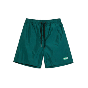 MRCYC日系复古休闲短裤男夏季薄款宽松沙滩裤韩系潮流直筒四分裤