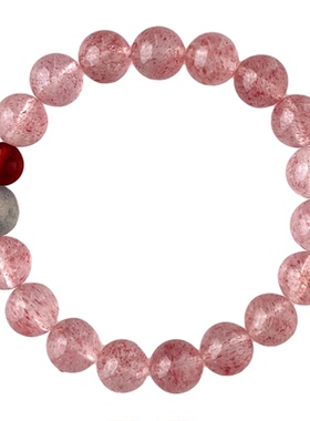 「草莓樱吻」招桃花白水体手串