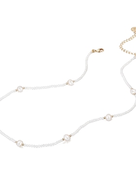 shes茜子巴比耶巴洛克淡水珍珠项链小众设计感轻奢高档锁骨链颈链