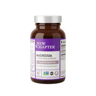 NewChapter新章有机南非醉茄胶囊sensoril醉茄内酯皮质醇睡眠情绪