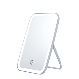 led化妆镜带灯补光折叠女网红学生ins风小镜子宿舍桌面便携梳妆镜