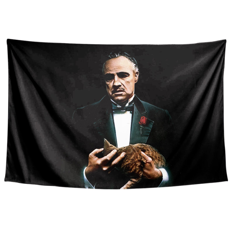 The Godfather教父系列电影定制周边装饰画背景墙布海报挂毯挂布