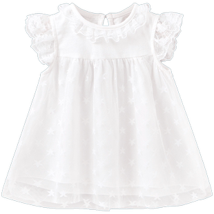 女童白色连衣裙夏三岁宝宝小裙子夏季儿童夏装周岁婴儿公主裙夏天