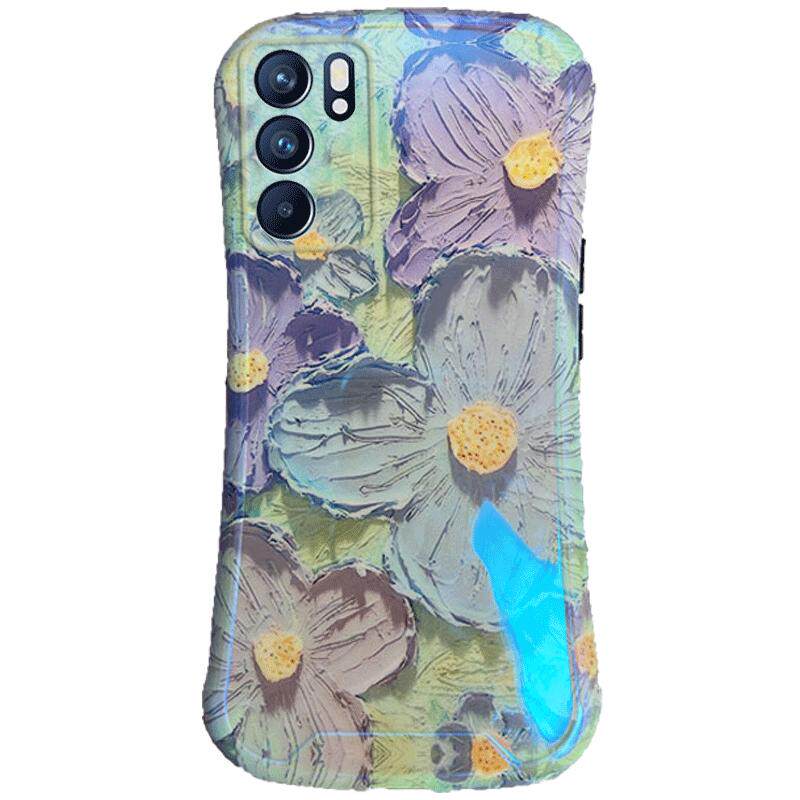 适用于小蛮腰OPPOReno6手机壳女款reno7网红reno5新款reno4镜头全包防摔硅胶reno3元气版泫雅风se