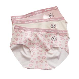 Gukoo/果壳内裤女春夏玛丽猫联名新款可爱纯棉裆底无痕女士内裤