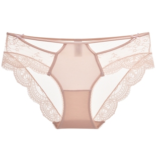 3件129|商场同款MYBODY内裤女棉质底裆性感纯欲蕾丝镂空三角短裤