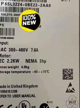 【询价】6SL3224-0BE22-2AA0G120变频器适用