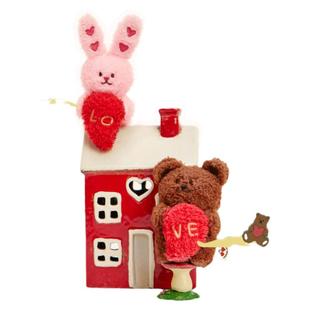 VANWALK情人节限定 可爱小熊毛绒公仔磁吸挂件背包包配饰书包挂饰