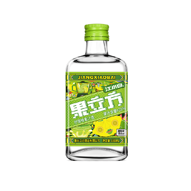江小白果立方柠檬味15度168ml*1小瓶装