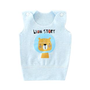 婴儿背心内穿秋冬保暖护肚子纯棉婴幼儿马甲睡觉儿童宝宝春秋坎肩