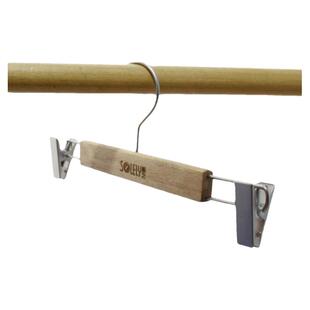 顺艺SY624香樟木裤夹实木无痕衣柜收纳裤子高档衣服撑可伸缩防虫