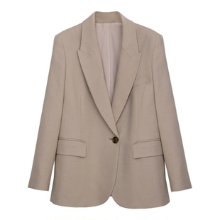 Lavinia流光智性风精裁羊毛混纺高级感西装外套女25冬新款J57W103