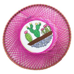 幼儿园区域儿童织布机简易挂毯编织器创意DIY手工穿编缝制刺绣框